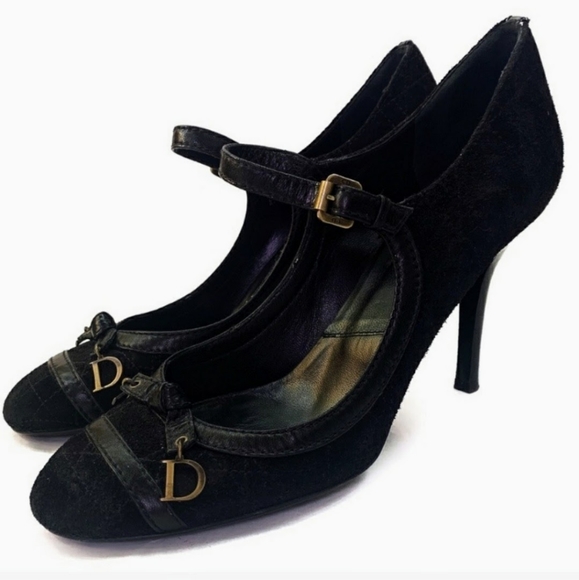 👠 Dior 'Mary Jane' Suede Pumps 👠 - Picture 1 of 16